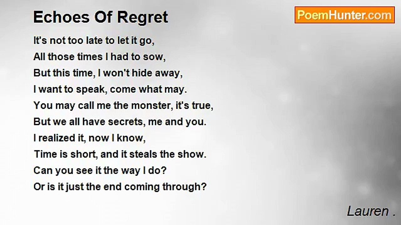 Lauren . - Echoes Of Regret