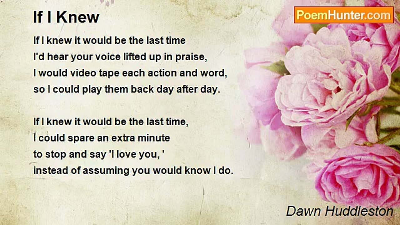 Dawn Huddleston - If I Knew