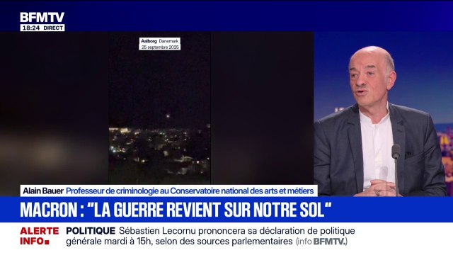 Drones suspects dans le ciel européen: Alain Bauer, professeur de criminologie, explique que la question des drones n'est pas une question nouvelle