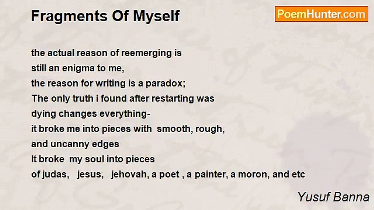 Yusuf Banna - Fragments Of Myself