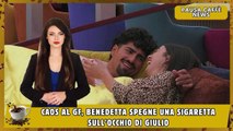 Caos al GF, Benedetta spegne una sigaretta sull’occhio di Giulio