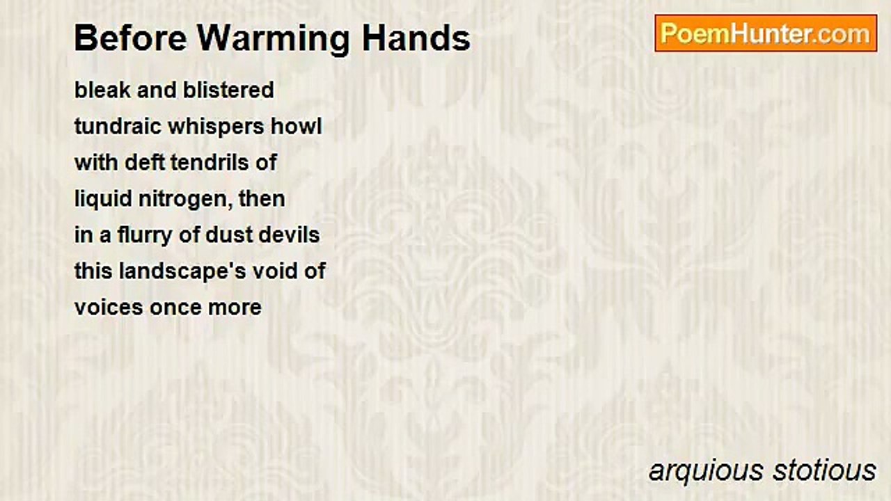 arquious stotious - Before Warming Hands