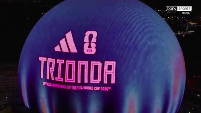 The ball for the 2026 World Cup was unveiled at the big sphere in Las Vegas.