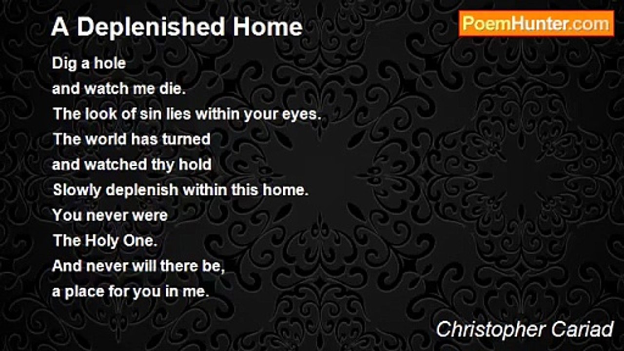 Christopher Cariad - A Deplenished Home