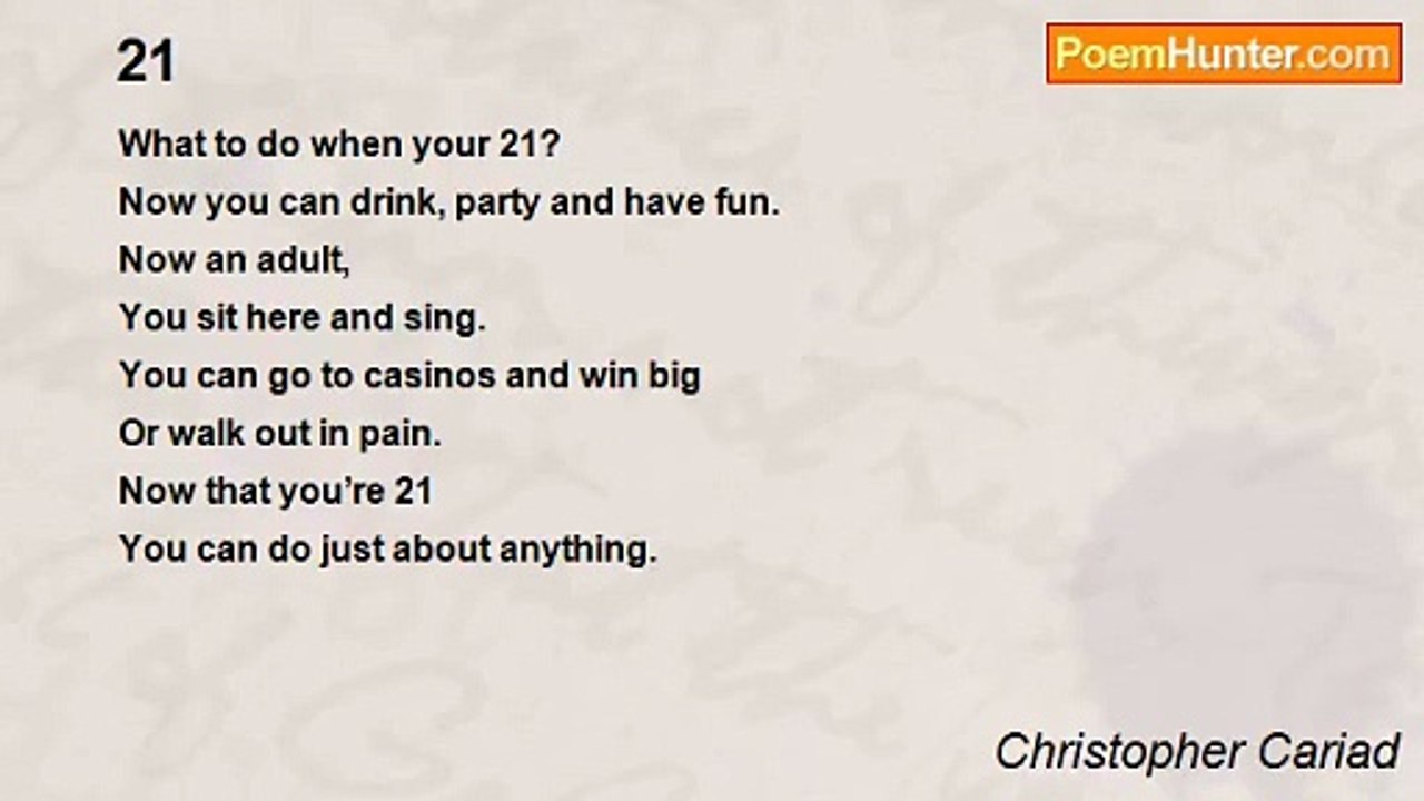 Christopher Cariad - 21