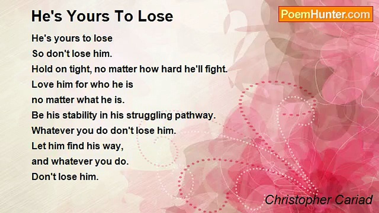 Christopher Cariad - He's Yours To Lose