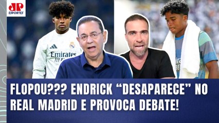 "O Endrick TÁ DESAPARECIDO no Real Madrid, gente! Eu COMEÇO A TEMER que..." OLHA esse DEBATE!
