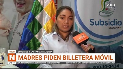 LPZ: MADRES PIDEN BILLETERA MÓVIL