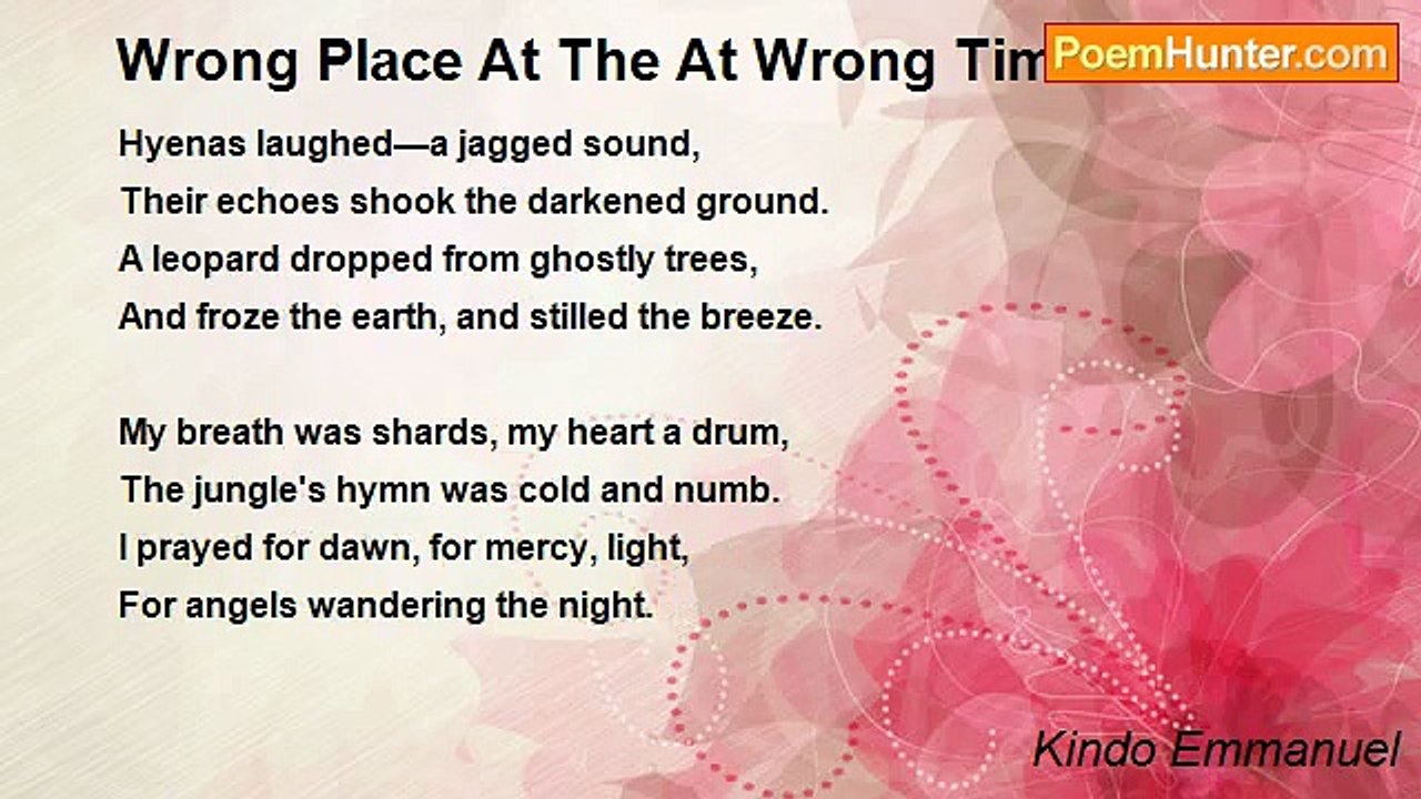 Kindo Emmanuel - Wrong Place At The At Wrong Time