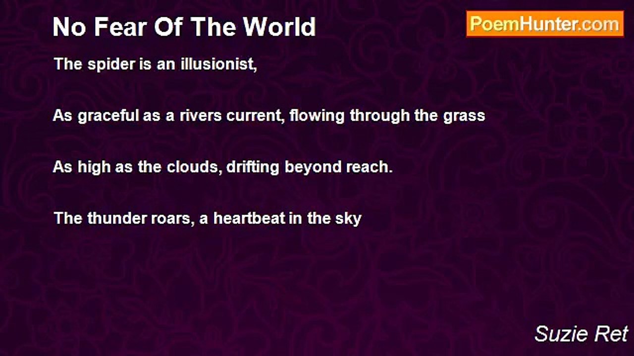 Suzie Ret - No Fear Of The World
