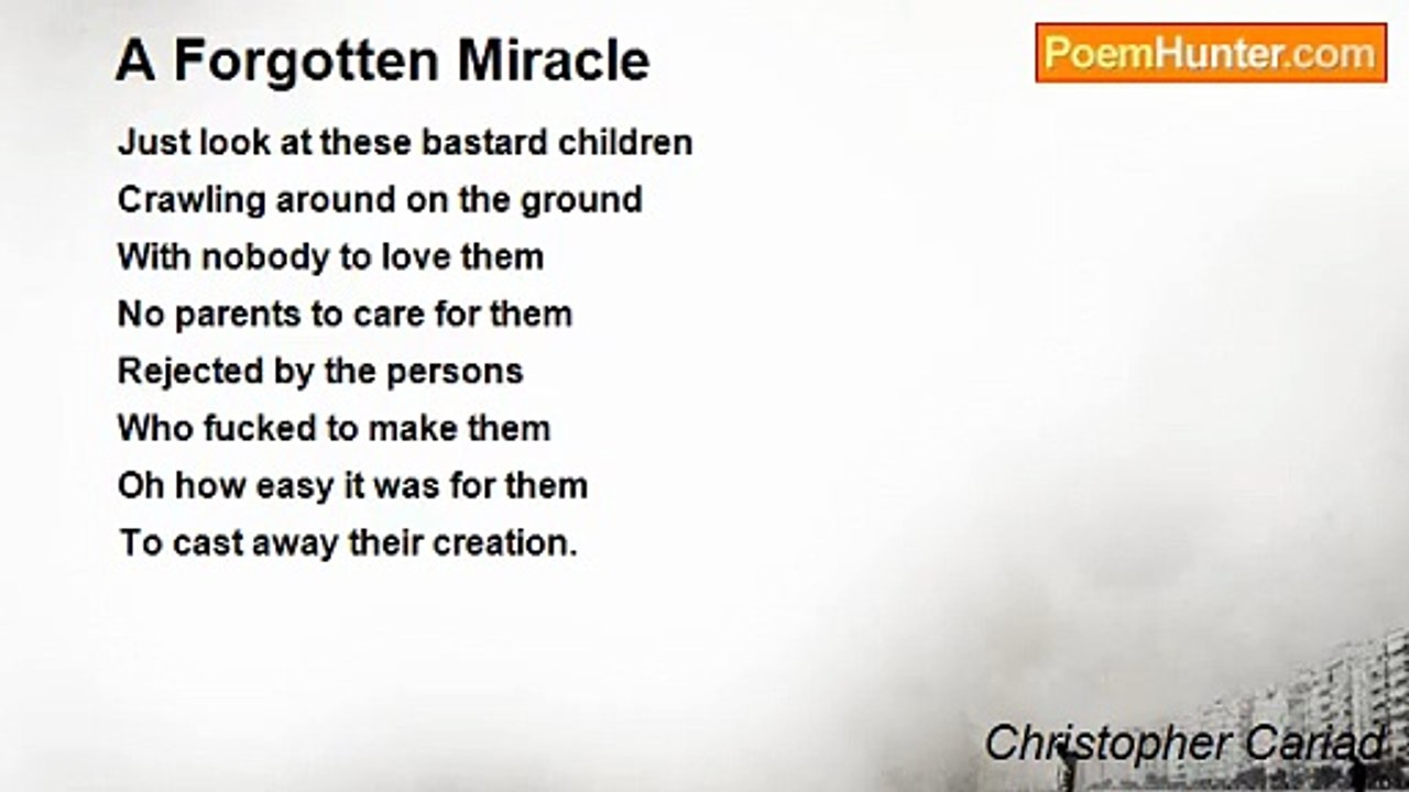 Christopher Cariad - A Forgotten Miracle