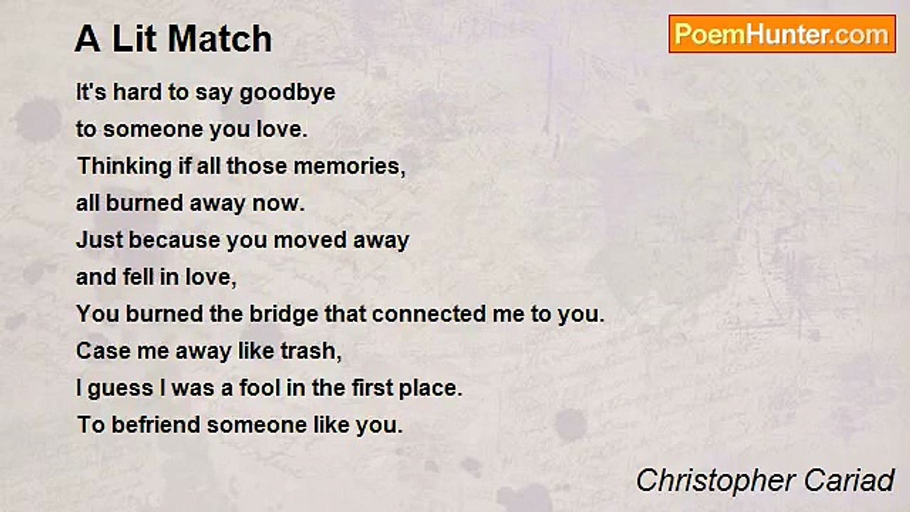 Christopher Cariad - A Lit Match