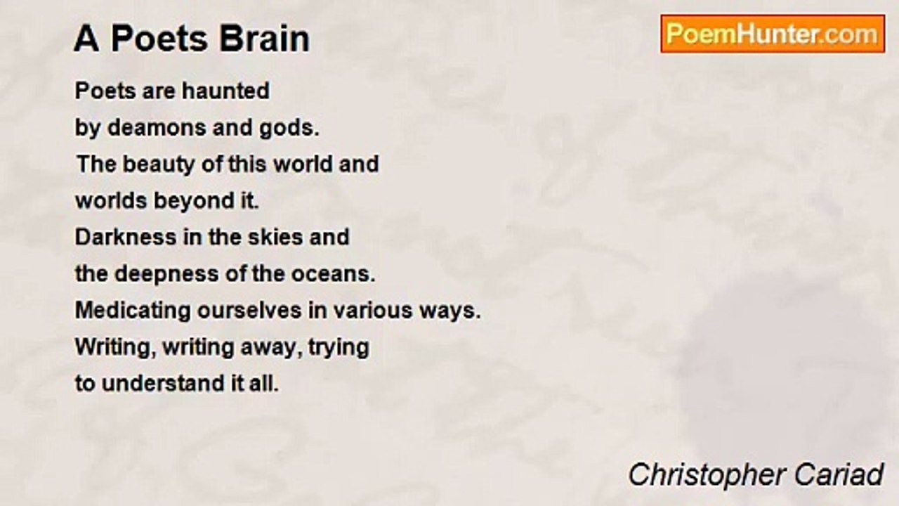 Christopher Cariad - A Poets Brain