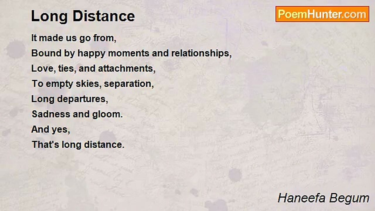 Haneefa Begum - Long Distance