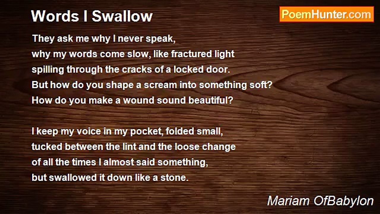 Mariam OfBabylon - Words I Swallow