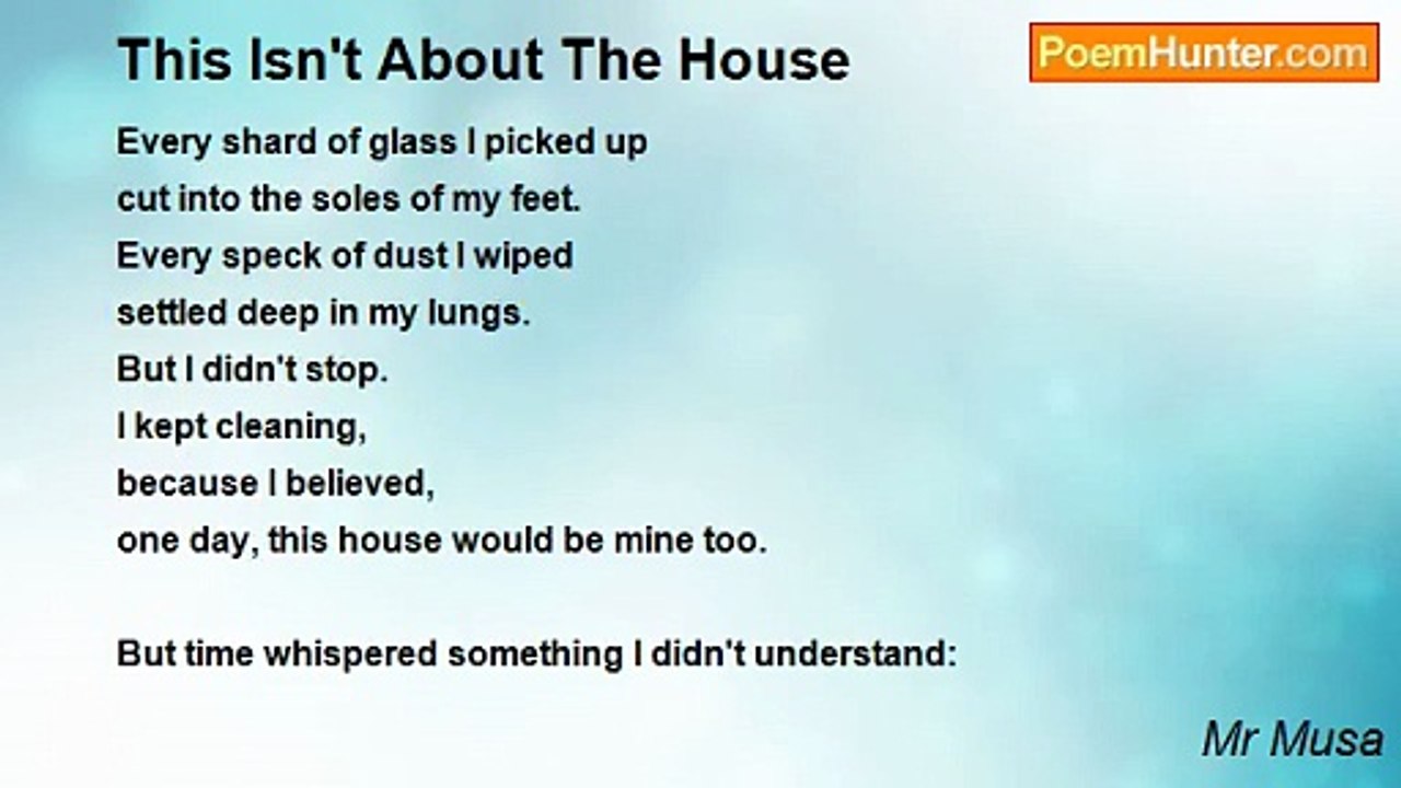 Mr Musa - This Isn't About The House