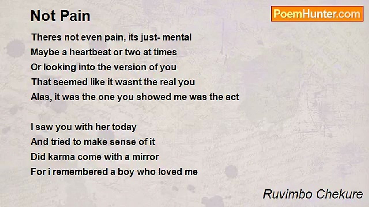 Ruvimbo Chekure - Not Pain