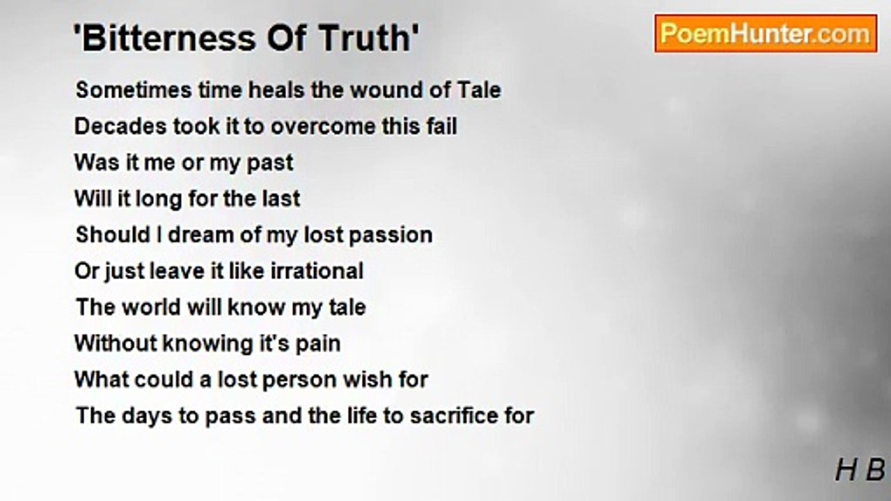 H B - 'Bitterness Of Truth'