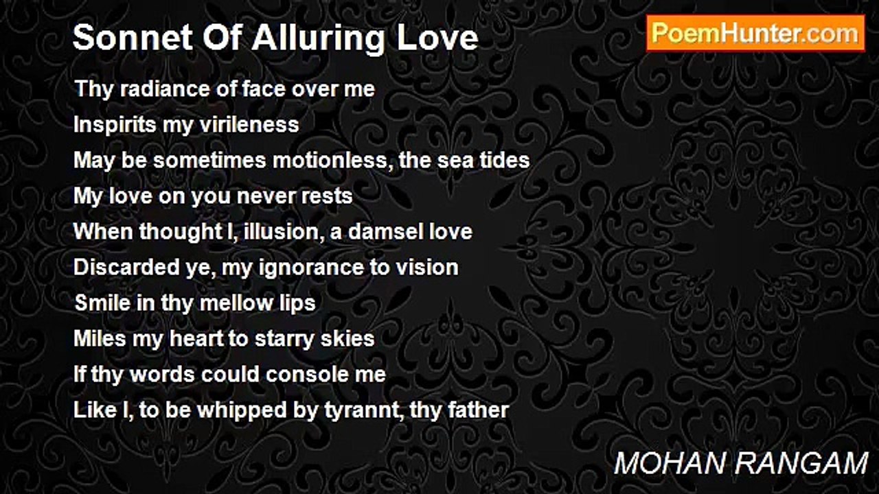 MOHAN RANGAM - Sonnet Of Alluring Love