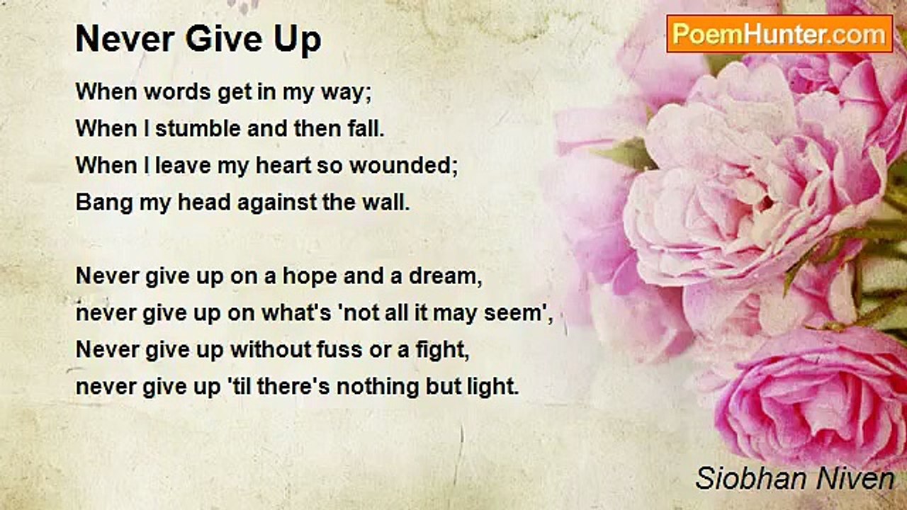 Siobhan Niven - Never Give Up