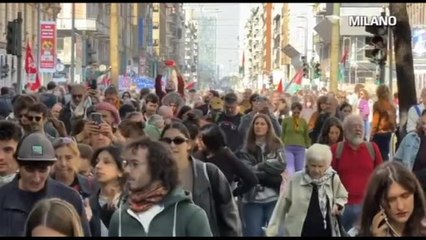 L'Italia si ferma per Gaza: le immagini dai cortei da Nord a Sud