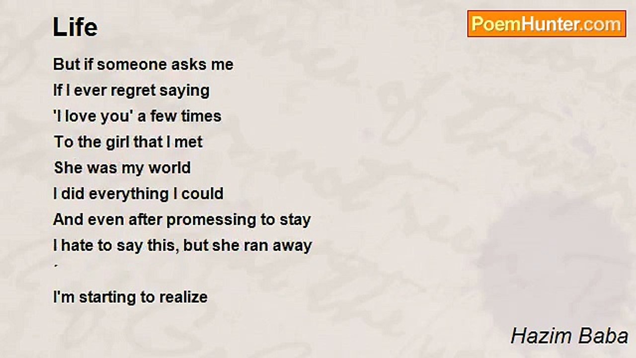 Hazim Baba - Life