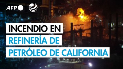 Incendio en una refinería de petróleo en California