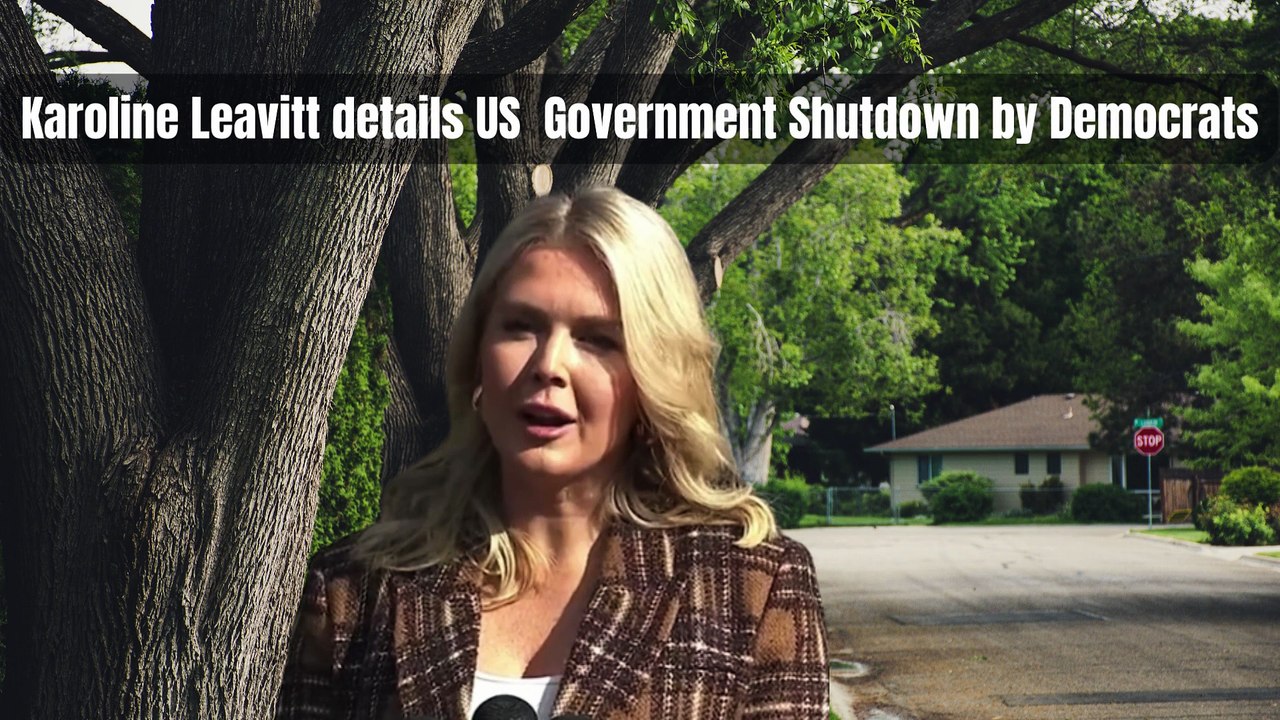 Karoline Leavitt details US  Government Shutdown by Democrats