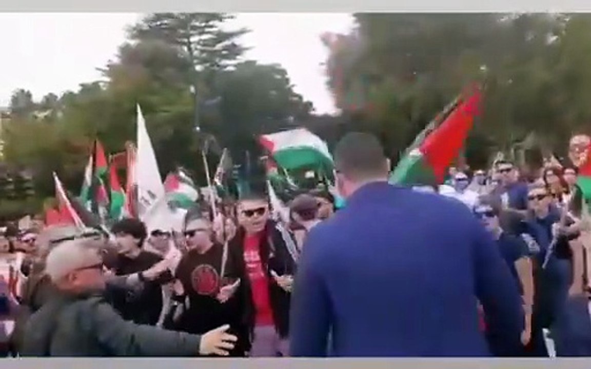 Sassari, momenti di tensione al corteo pro Palestina