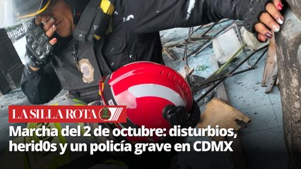 Marcha del 2 de octubre en CDMX deja 94 policías y 29 civiles lesionados