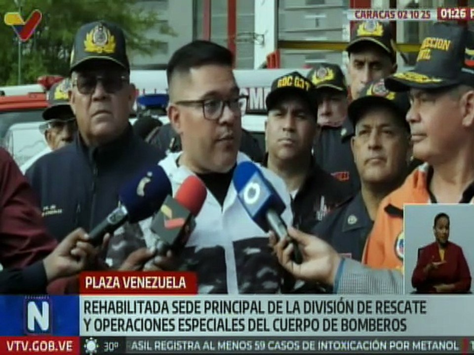 Caracas | Gobierno de Caracas rehabilita la sede principal del Cuerpo de Bomberos de Plaza Venezuela