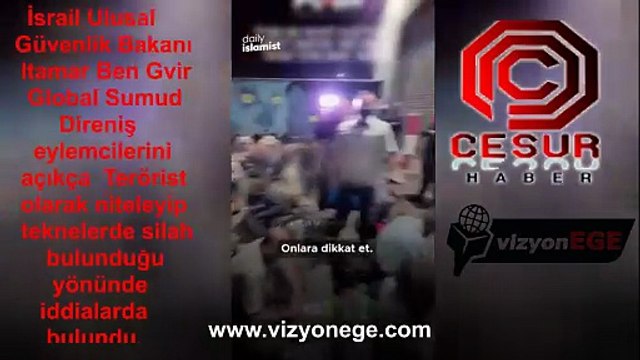 İsrail Bakanı Itamar Ben Gvir, Global Sumud eylemcilerini Terörist deyip teknelerde silah bulundu iddialarında bulundu.