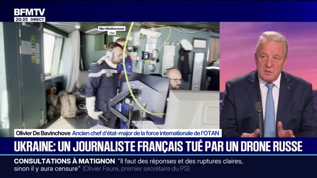 Journaliste tué en Ukraine: Olivier de Bavinchove, ancien chef d'état-major de la force internationale de l'OTAN, salue le courage des journalistes qui couvrent ce conflit