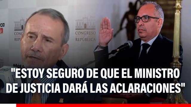 Canciller Schialer sobre denuncias contra Juan Manuel Cavero: Estoy seguro de que el ministro de Justicia dará las aclaraciones
