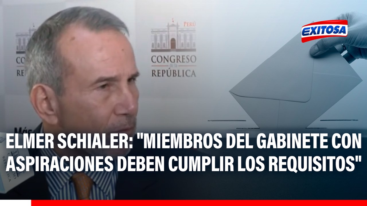 Dina Boluarte respaldaría a ministros que quieran postular, según Elmer Schialer: "Dentro de los plazos correspondientes"