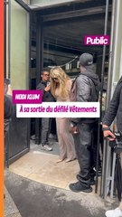 Heidi Klum à sa sortie du défilé Vêtements