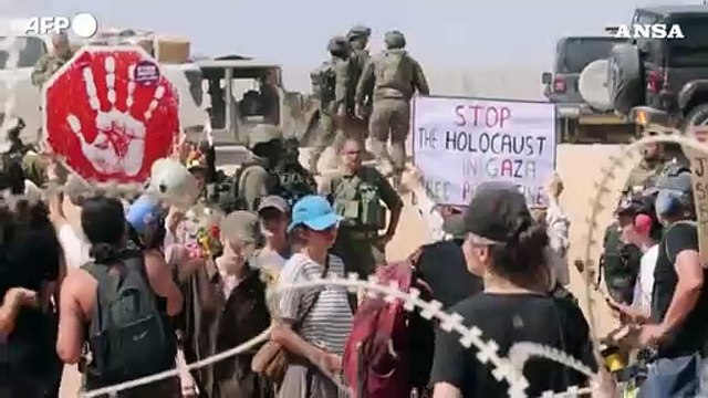 Flotilla, Israele: manifestazione pro-Palestina al confine di Gaza