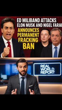 Ed Miliband Attacks Elon Musk and Nigel Farage, Announces Permanent Fracking Ban #breakingnews