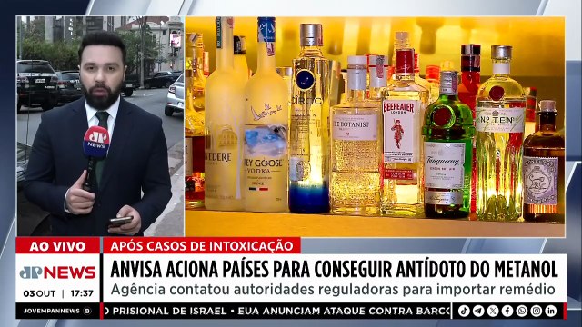 Anvisa aciona países para conseguir antídoto do metanol após casos de bebidas contaminadas