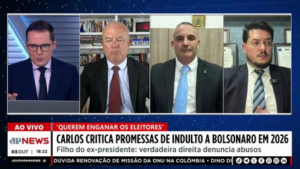 Carlos critica promessa de indulto a Bolsonaro em 2026; Palumbo analisa