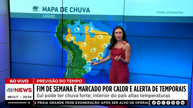 Previsão do tempo: fim de semana é marcado por calor e alerta de temporais