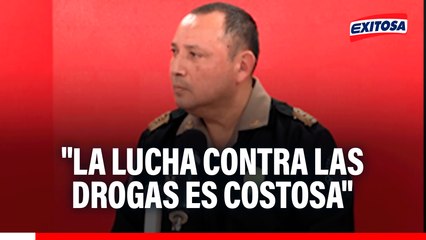 Lucha contra el tráfico ilícito de drogas en Perú es costosa, señala jefe de la Dirandro