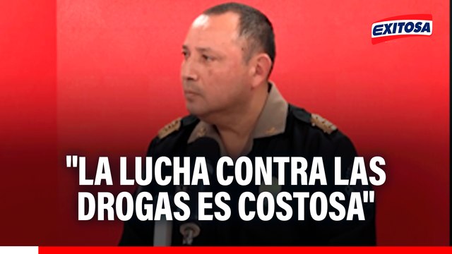 Lucha contra el tráfico ilícito de drogas en Perú es costosa, señala jefe de la Dirandro