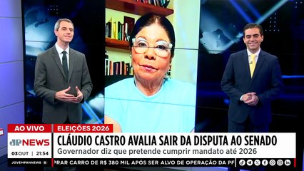 Cláudio Castro avalia deixar a disputa pelo Senado Federal