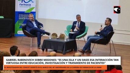 “Rabinovich visitó Misiones por los 40 años de la carrera de Enfermería de la UNaM