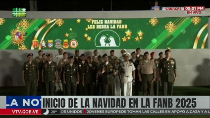 FANB da inicio a la Navidad 2025 con el tradicional encendido de luces en Fuerte Tiuna