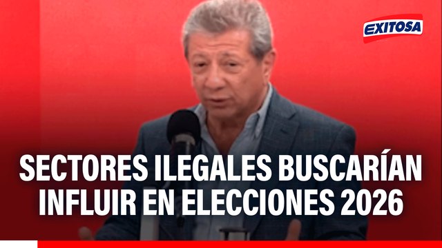 Elecciones 2026: Sectores ilegales buscarían influir en próximos comicios, advierte analista