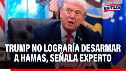 Trump anuncia plan de paz en Gaza: Desarmar a Hamas será difícil, advierte internacionalista