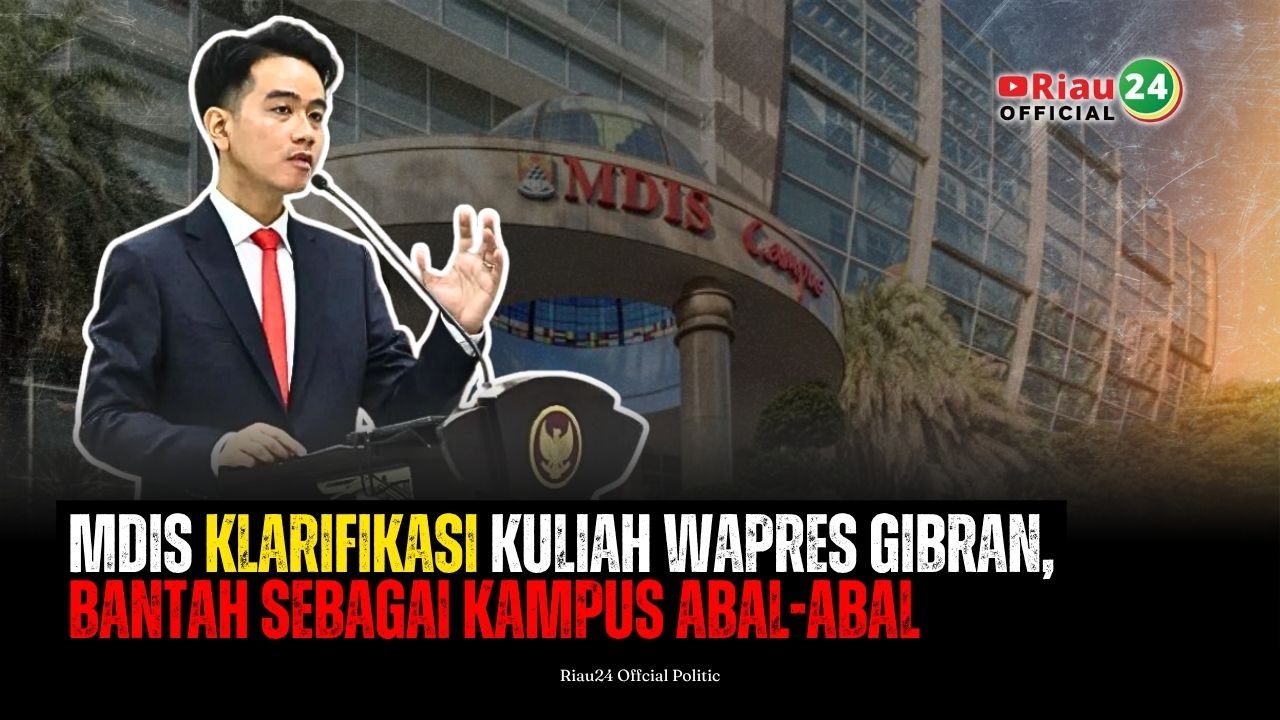MDIS Klarifikasi Kuliah Wapres Gibran, Bantah Sebagai Kampus Abal-abal