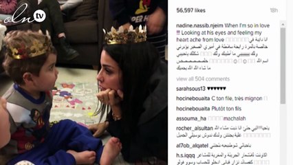 نادين نجيم في صورة ساحرة مع طفلها لأوّل مرّة